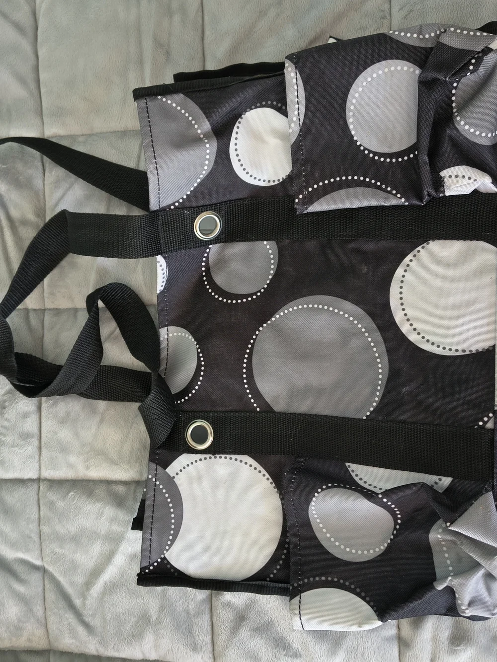 Black & Gray Circle Print Thirty-One Tote Bag